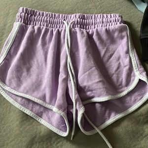 Purple shorts